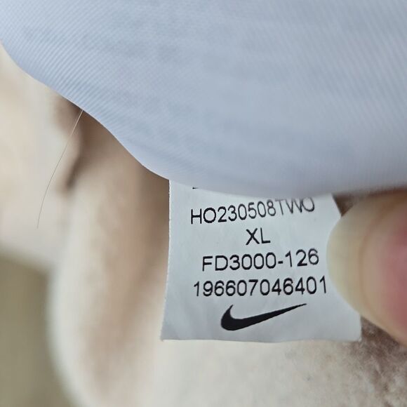 Nike Cream FLAW Hoodie Xl Kids Or Xxs Adult Swoosh Unisex Athletic As Is Top Boy - Picture 10 of 16